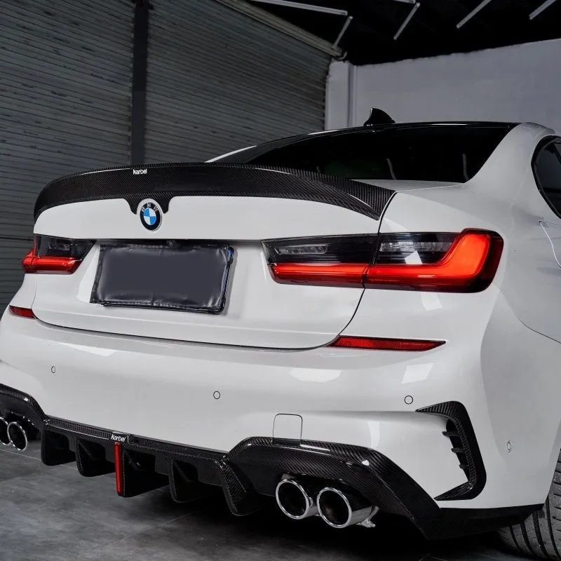 Asign Pre-preg Carbon Fiber Round-Edge Rear Spoiler for BMW M3 G80 / 3 Series 330i M340i G20