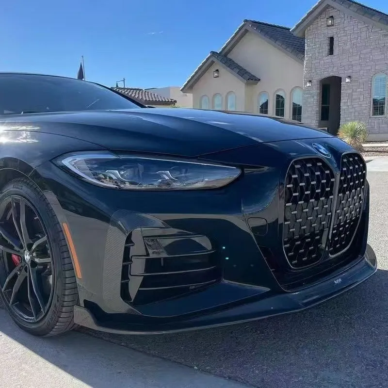 Asign Dry Carbon Fiber Front Lip & Fog Overlays for BMW 4 Series G22 G23 (M-Sport) 430i M440i 2020-ON