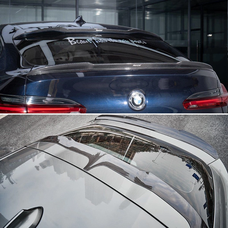 Asign Dry Carbon Fiber Rear Spoiler Kit (Roof + Trunk) for BMW X4 / X4M (G02 / F98) 2019-ON