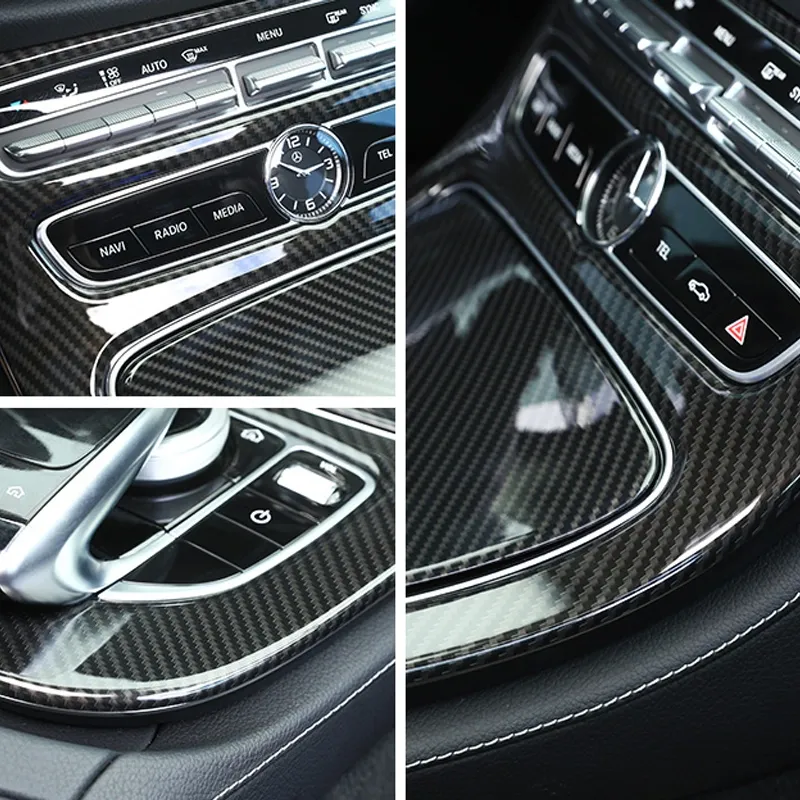 Asign 3K Dry Carbon Fiber Dashboard Console Trim Cover for Mercedes E-Class W213 / C238 / AMG E63 (2016-2018)