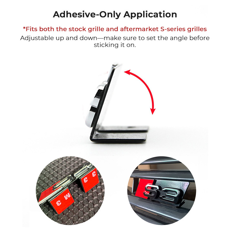 Asign Audi Grille Emblem - Fits Both Honeycomb & OEM Grilles