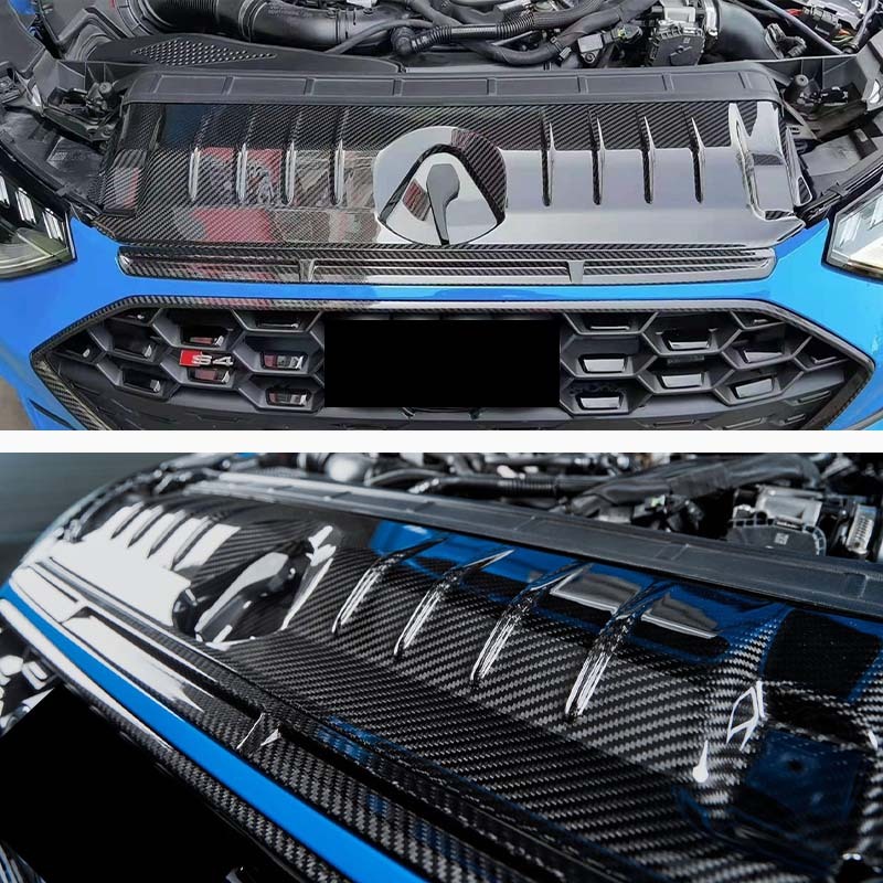 Carbon Fiber Radiator Cooling Plate for Audi S4 & A4 S Line 2020-ON B9.5