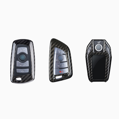 Asign Carbon Fiber Car Key Fob Cover Shell Case For BMW Keys