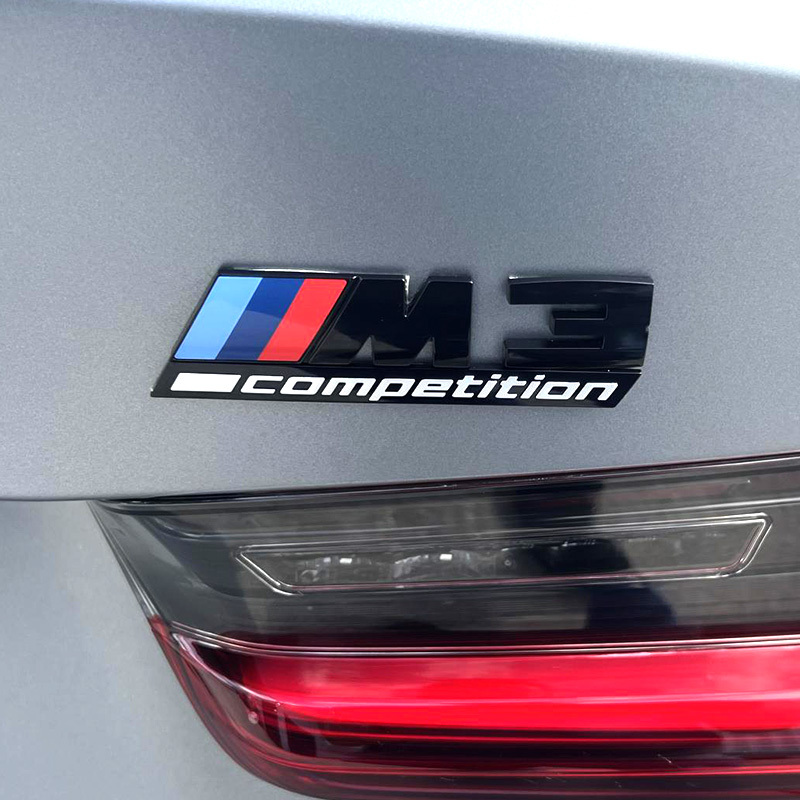 Asign 3D Sport Badge Kit for BMW - ABS Black Chrome/Carbon Fiber