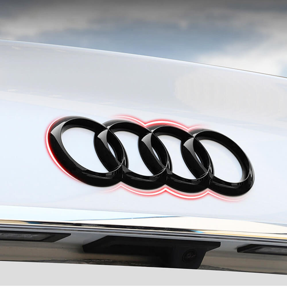Asign Audi Blackout Emblem – Lightweight, Durable, Easy Installation