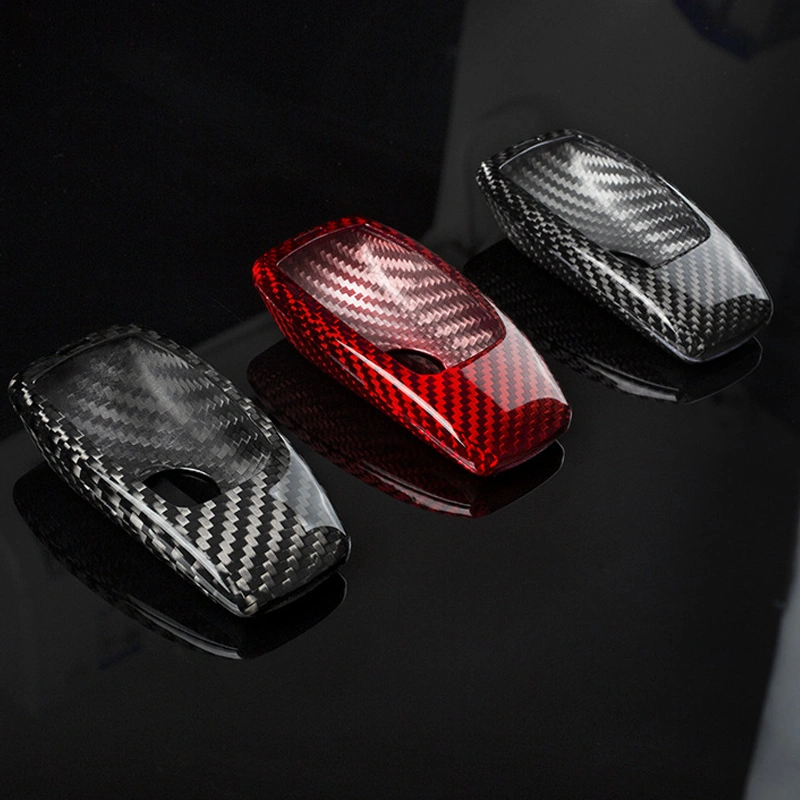 Asign Carbon Fiber Car Key Fob Cover Shell Case For Mercedes-Benz Keys