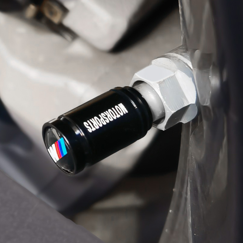 Asign BMW Tire Valve Cap Aluminum Alloy Black/Red/Blue Two Logo Styles