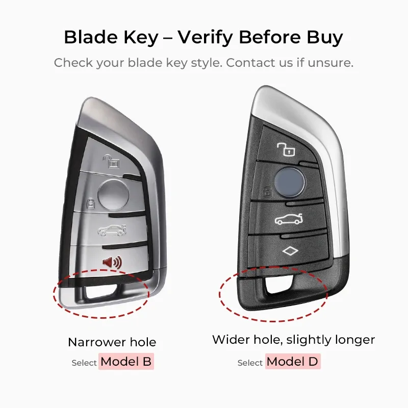 Asign Carbon Fiber Car Key Fob Cover Shell Case For BMW Keys