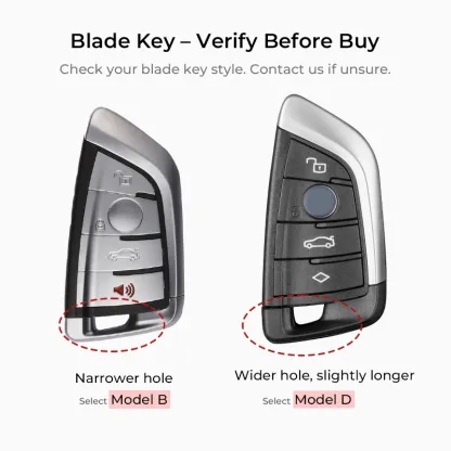 Asign Carbon Fiber Car Key Fob Cover Shell Case For BMW Keys