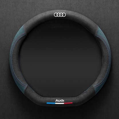 Asign Leather  Suede Steering Wheel Cover For Audi