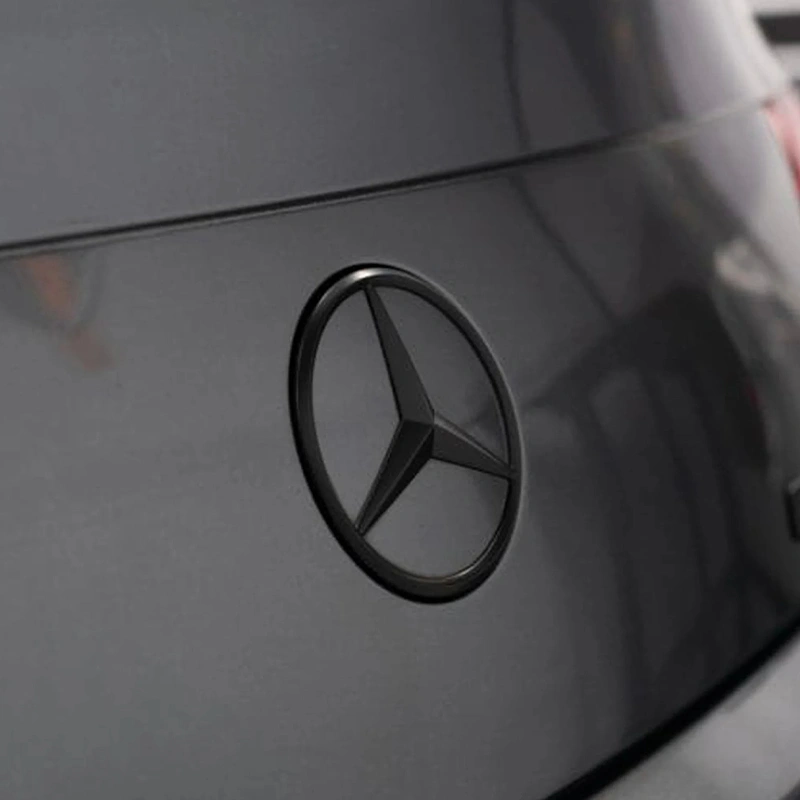 Asign Blackout Emblem for Mercedes-Benz – Front Grille & Trunk Badge