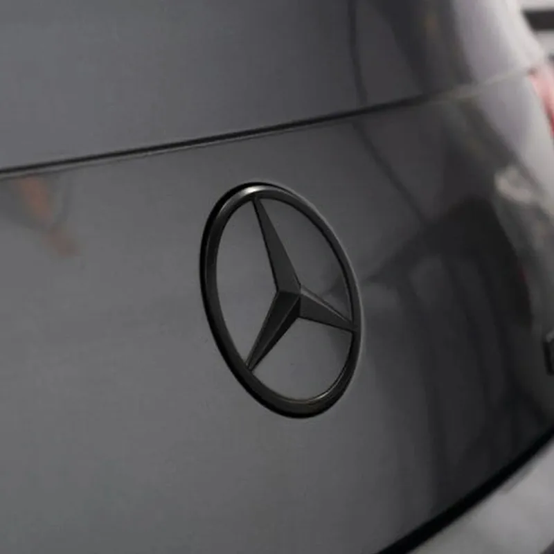 Asign Blackout Emblem for Mercedes-Benz – Front Grille & Trunk Badge