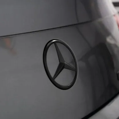 Asign Blackout Emblem for Mercedes-Benz – Front Grille & Trunk Badge