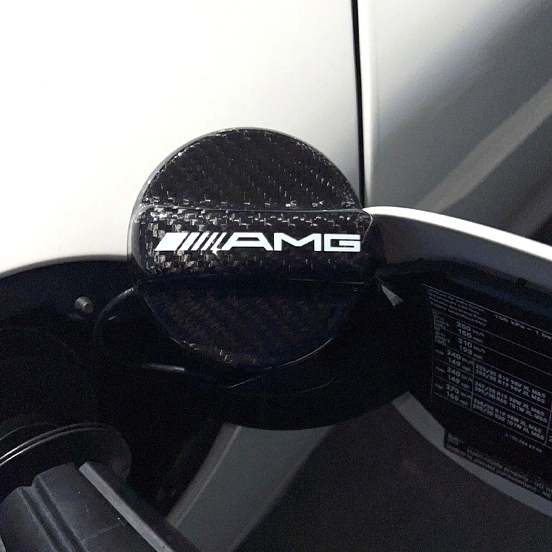 Asign AMG Carbon Fiber Gas Cap Cover for Mercedes-Benz – Fuel Tank Protector Trim