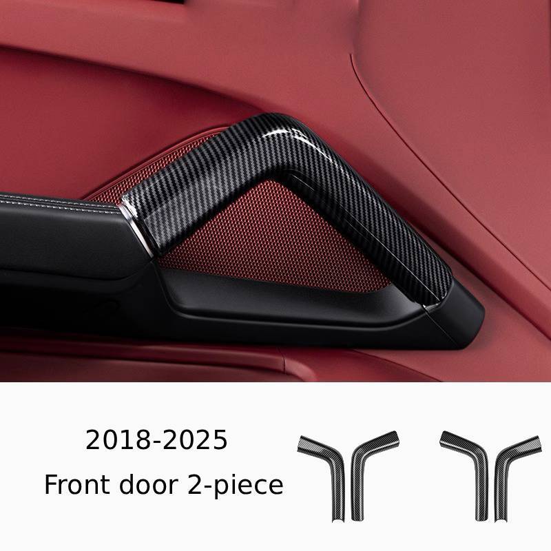 Asign Carbon Fiber Texture Door Handle & Center Console Armrest Trim – Custom Fit for Porsche Cayenne (2011–2025)