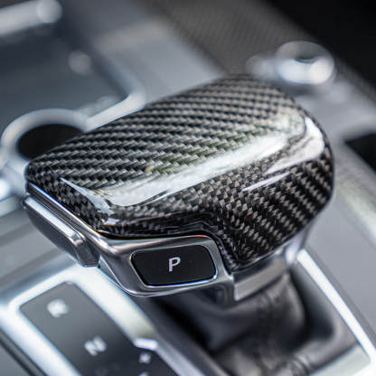 Asign Carbon Fiber Gear Knob Trim For B9.5 2020-2024 Audi A4/S4/A5/S5, Premium Quality, Easy Install