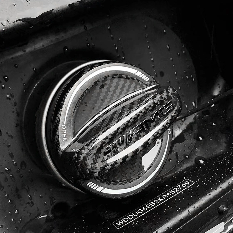 Asign AMG Carbon Fiber Gas Cap Cover for Mercedes-Benz – Fuel Tank Protector Trim