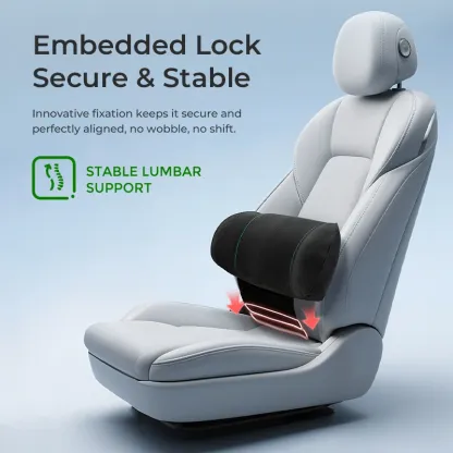 Asign Zero-Pressure Plus Lumbar Cushion – Ergonomic Memory Foam Back Support for Long Drives