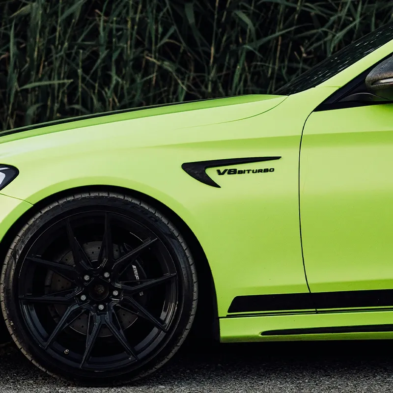 Asign Gloss Fender Side Badge Trim For Mercedes A/B/C/E Class