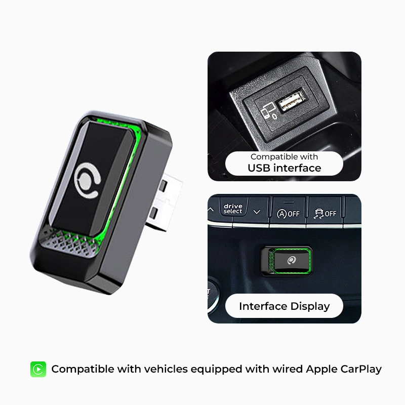 Asign Wired-to-Wireless CarPlay Adapter for Apple iPhone – Plug & Play Wireless CarPlay