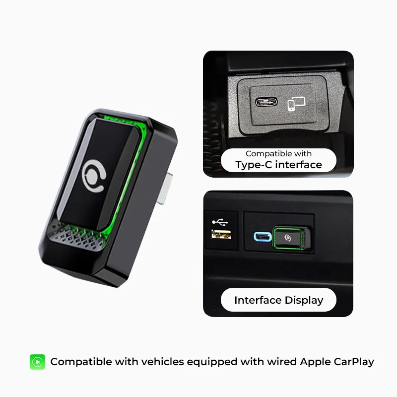 Asign Wired-to-Wireless CarPlay Adapter for Apple iPhone | Plug & Play Wireless CarPlay