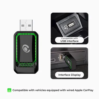 Asign Wired-to-Wireless CarPlay Adapter for Apple iPhone – Plug & Play Wireless CarPlay