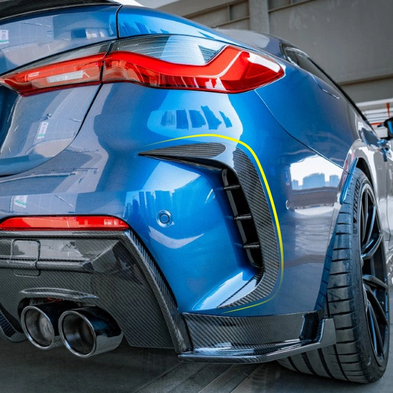 Asign Dry Carbon Fiber Rear Bumper Frames for BMW 4 Series G22 G23 (M-Sport) 430i M440i 2020-ON