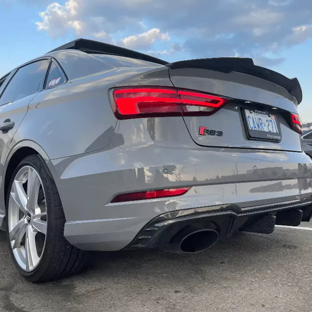 Audi PSM-Style Carbon Fiber Rear Spoiler for 2013-2021 A3/S3/RS3 & 2009-2021 A4/A5/A6
