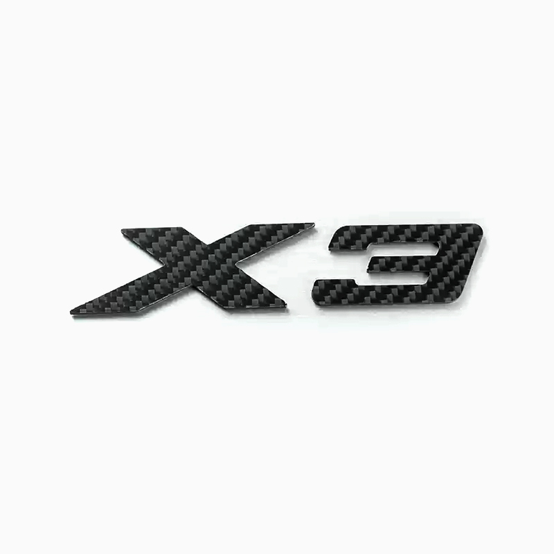Asign 3D Sport Badge Kit for BMW - ABS Black Chrome/Carbon Fiber