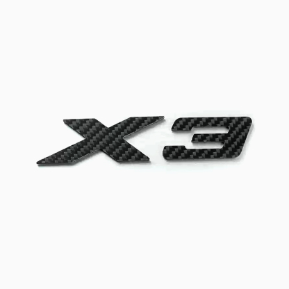 Asign 3D Sport Badge Kit for BMW - ABS Black Chrome/Carbon Fiber