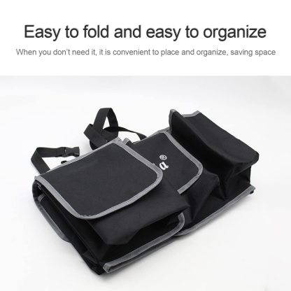 Asign Waterproof Collapsible Car Trunk & Backseat Organizer for SUV, Truck, MPV – 4-Pocket Cargo Storage Bag