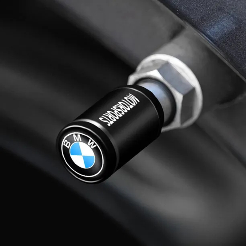 Asign BMW Tire Valve Cap Aluminum Alloy Black/Red/Blue Two Logo Styles