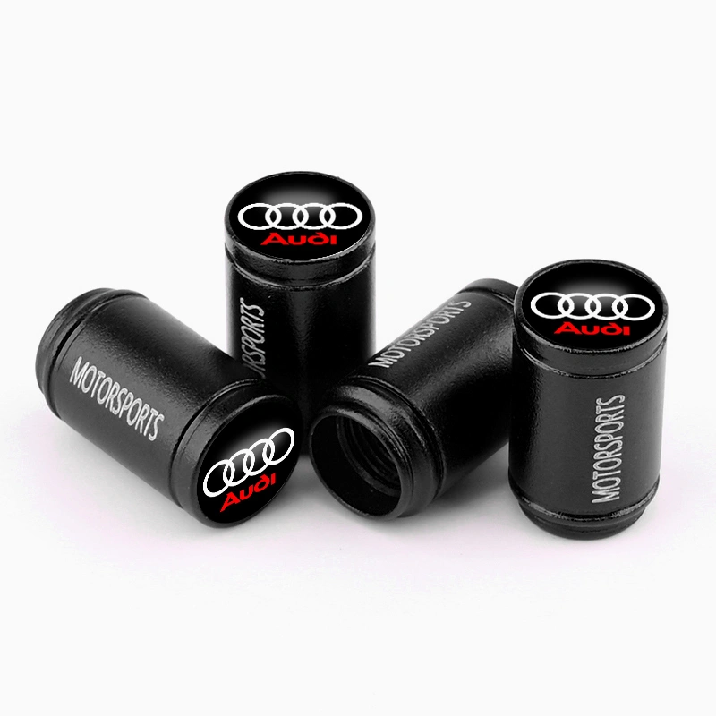 Asign Audi Tire Valve Cap Aluminum Alloy Silver/Black/Blue/Gold/Red Two Logo Styles