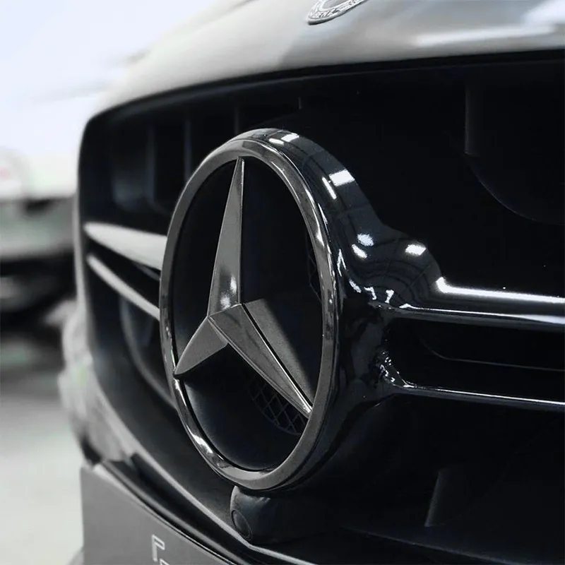 Asign Blackout Emblem for Mercedes-Benz – Front Grille & Trunk Badge