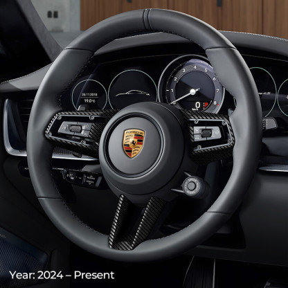 Asign Carbon Fiber Look Steering Wheel Trim For Porsche