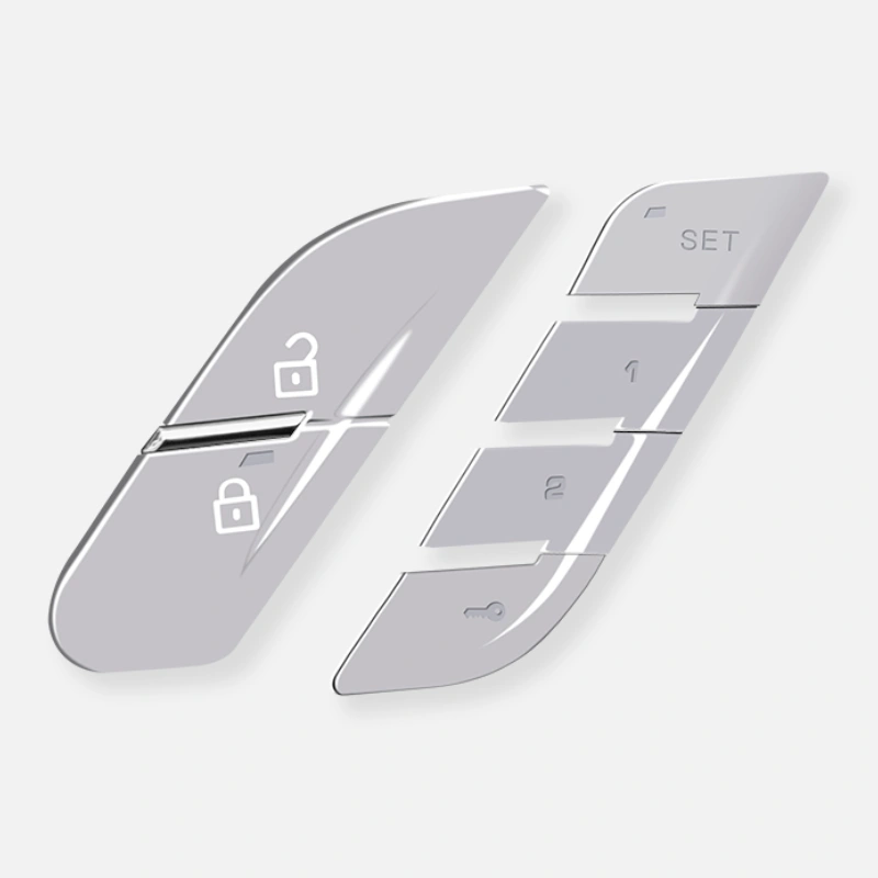 Asign Silver Chrome Door Switch Trim for Porsche Macan (2014–2024)