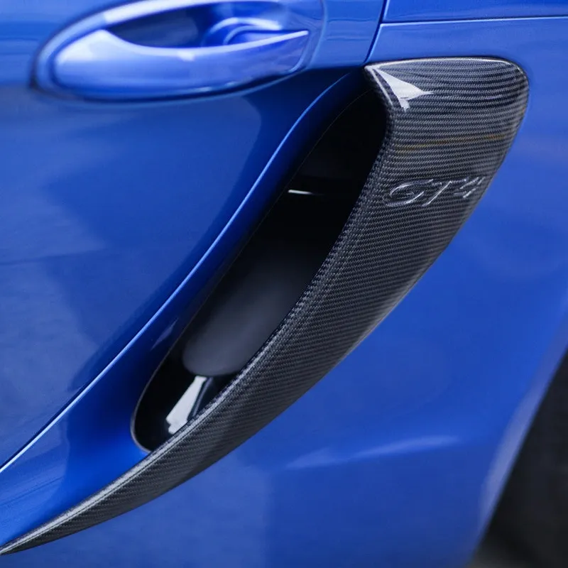 Asign Carbon Fiber GT4 Style Side Intake Scoops for Porsche 981/718 Cayman/Boxster
