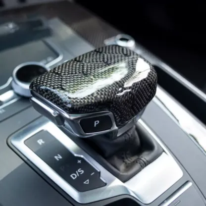 Asign Carbon Fiber Shift Knob Cover For B9.5 2020-2024 Audi A4/S4/A5/S5, Premium Quality, Easy Install
