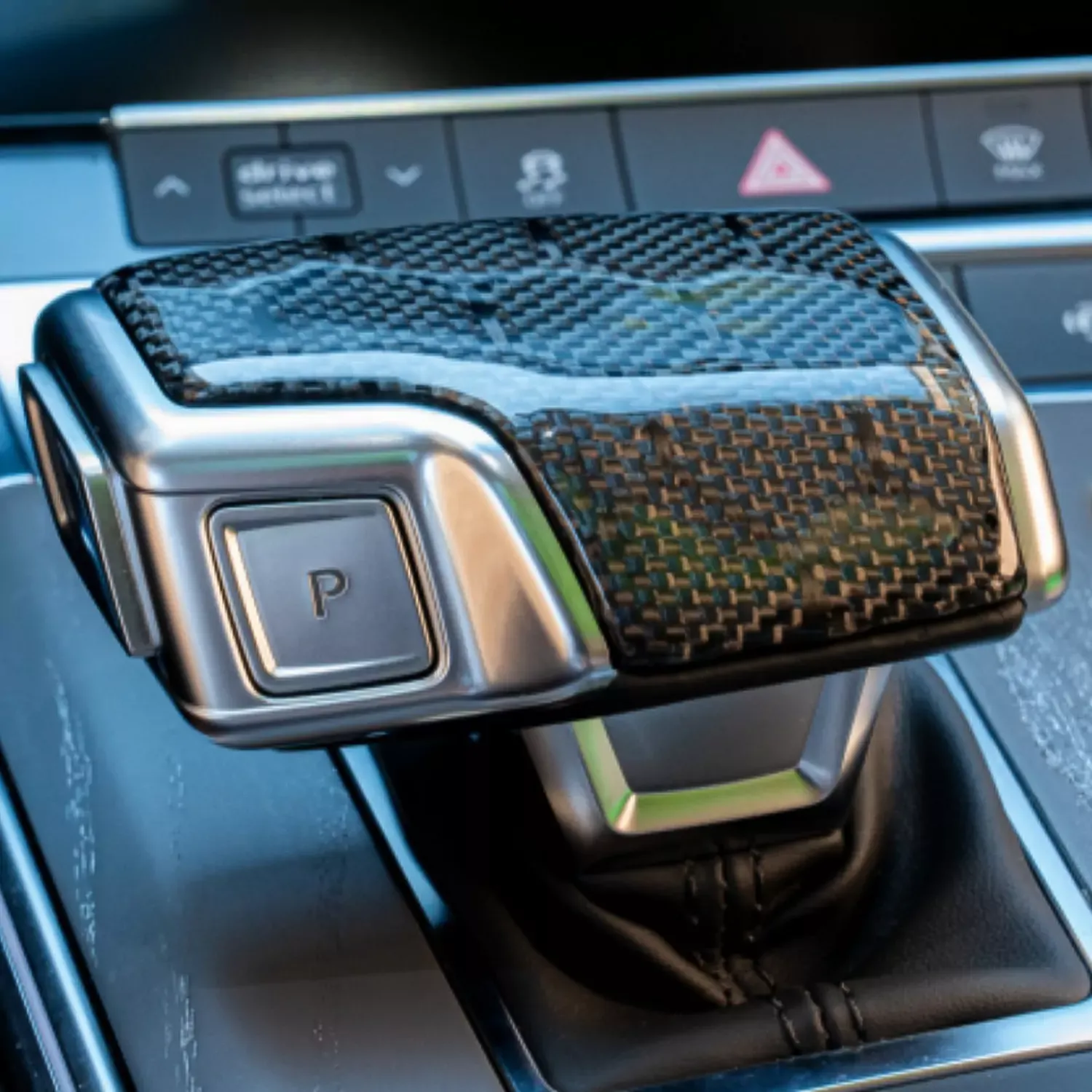 Asign Carbon Fiber Shift Knob Cover For B9.5 2020-2024 Audi A6/S6/A7/S7, Premium Quality, Easy Install