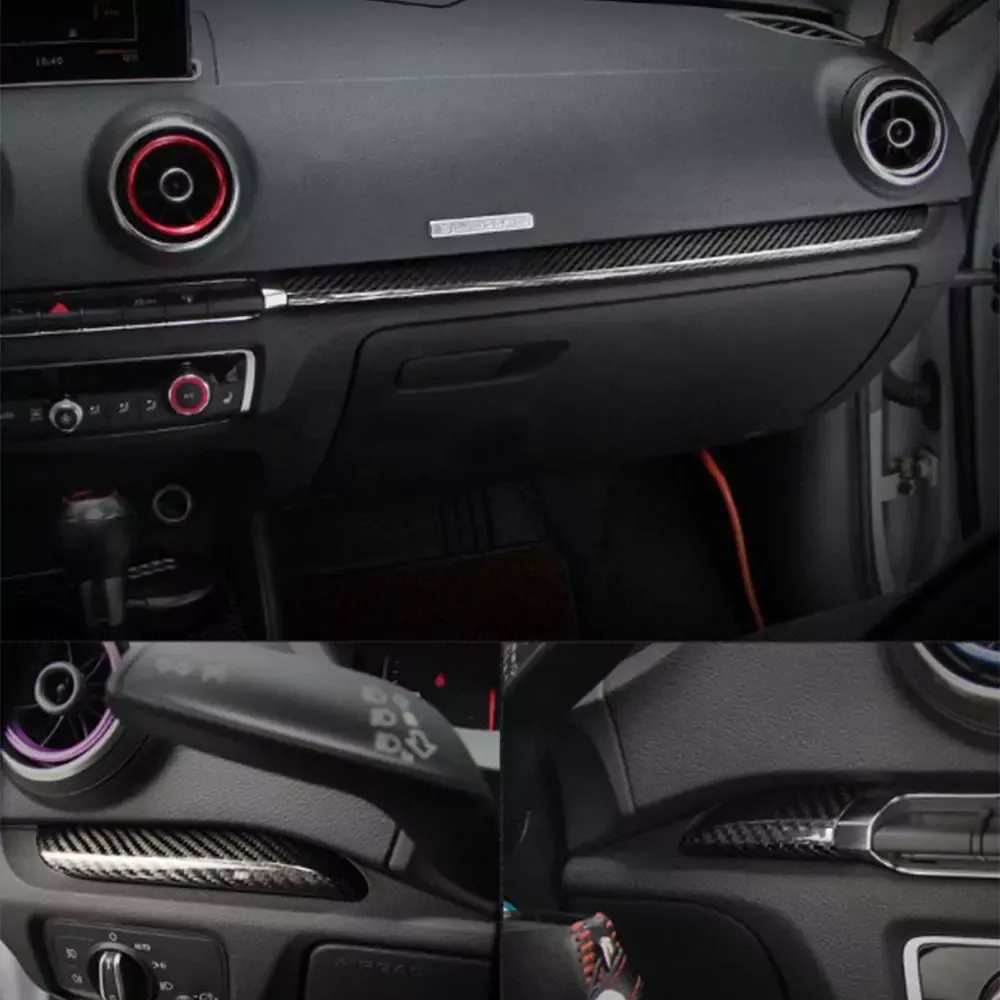 Asign 10 Pieces Interior Trim Kit For 2014-2020 Audi A3/S3/RS3 (Carbon Fiber)