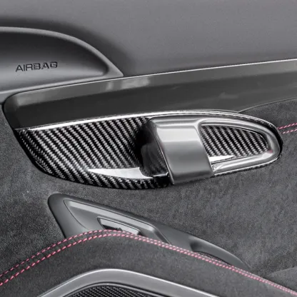 Asign Real Carbon Fiber Inner Door Handle Covers for Porsche 718 & 911