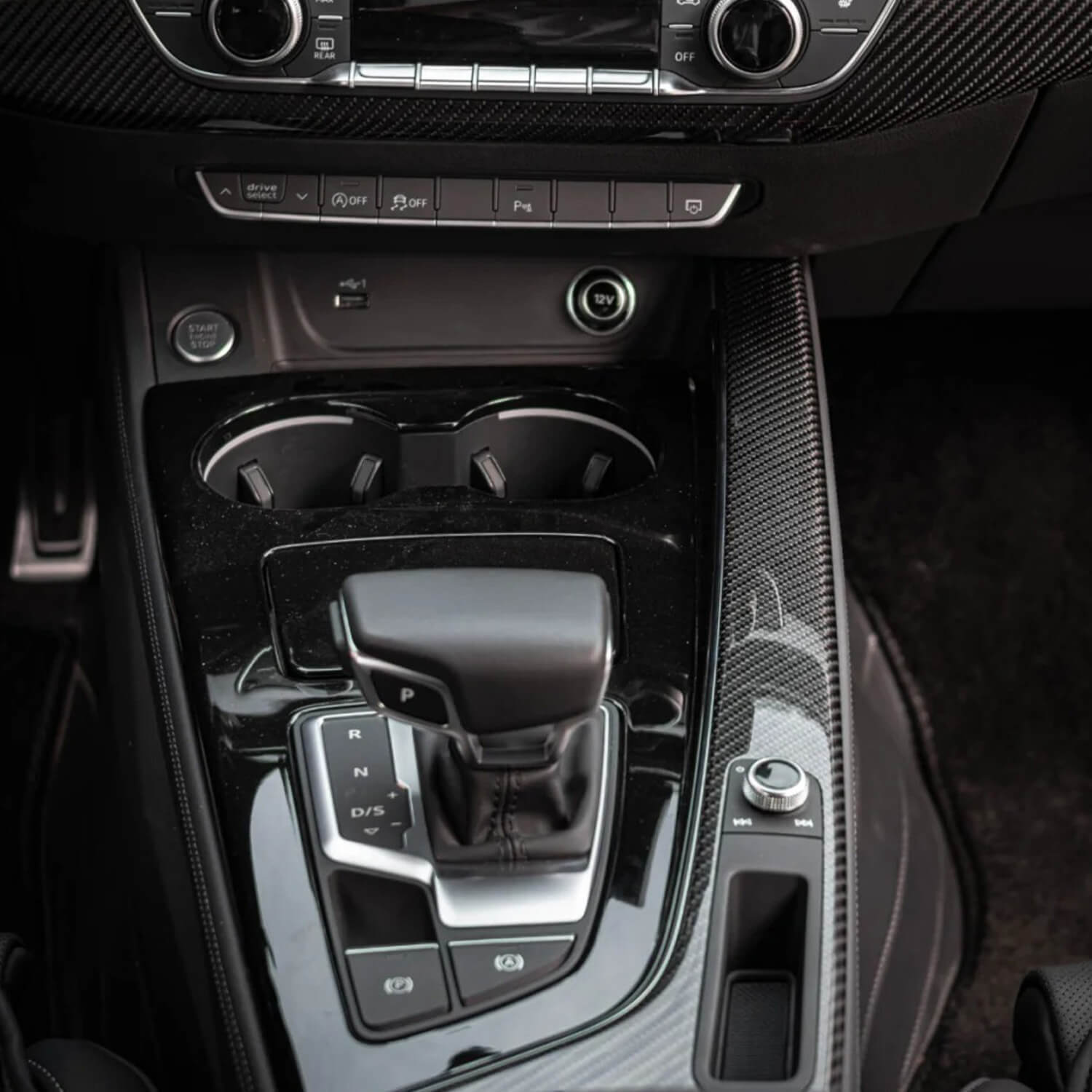 Asign Carbon Fiber Interior Trim Set – 7-Piece Kit, Fits 2020-2024 A4/S4/A5/S5