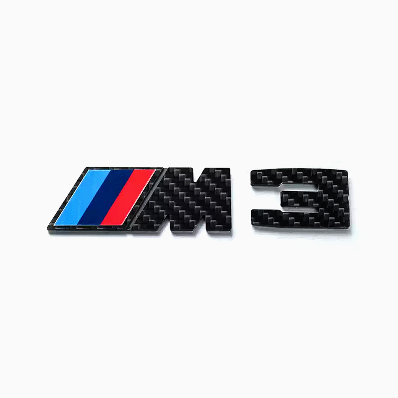Asign 3D Sport Badge Kit for BMW - ABS Black Chrome/Carbon Fiber