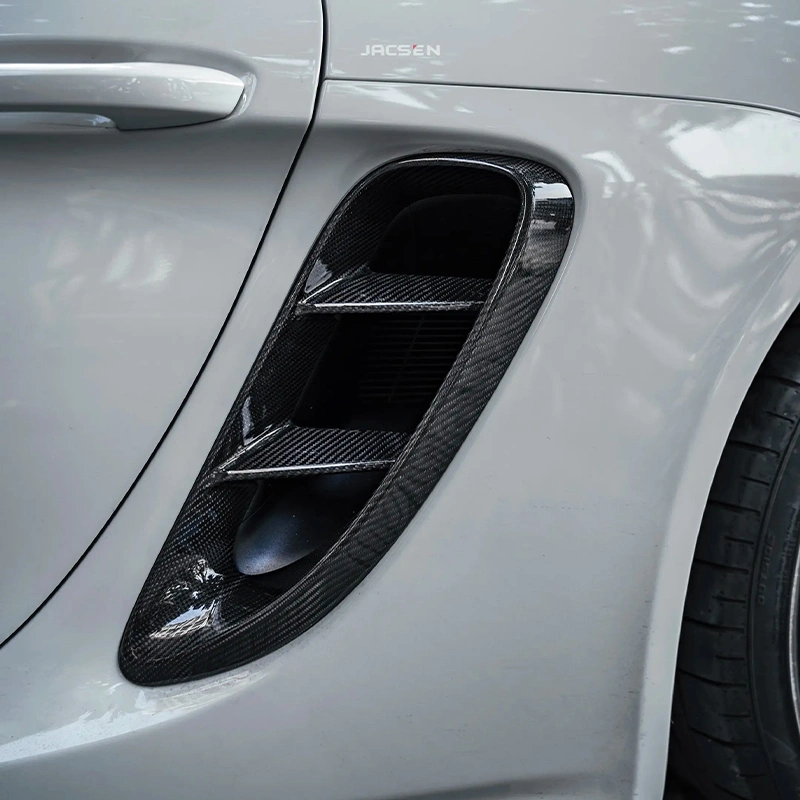 Asign Carbon Fiber GT4 Style Side Intake Scoops for Porsche 981/718 Cayman/Boxster