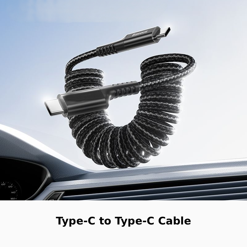 Asign Retractable Spring Car Charging Cable
