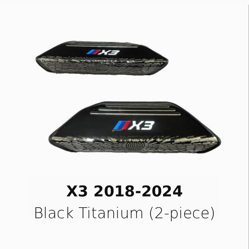 Asign Stainless Steel Under-Seat AC Vent Covers – Fits BMW 3/4/5 Series, X1–X7, i3, i5, i7, iX3