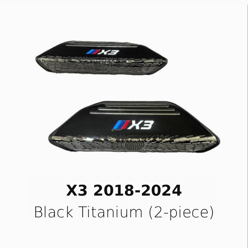 Asign Stainless Steel Under-Seat AC Vent Covers – Fits BMW 3/4/5 Series, X1–X7, i3, i5, i7, iX3