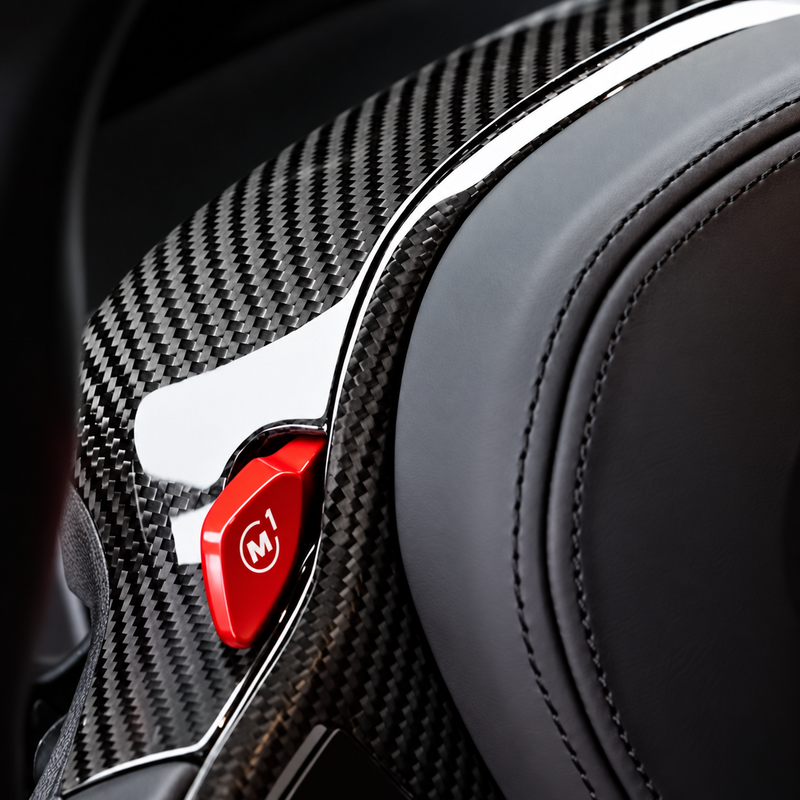 Asign Dry Carbon Fiber Steering Wheel Rear Cover for BMW