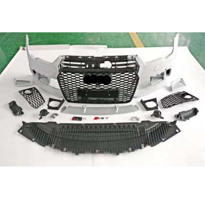 2016-2018 Audi RS7 Front Bumper For A7/S7 C7.5 Body Kits With Honeycomb Grille Fog Light Grille | RS7 Bumper