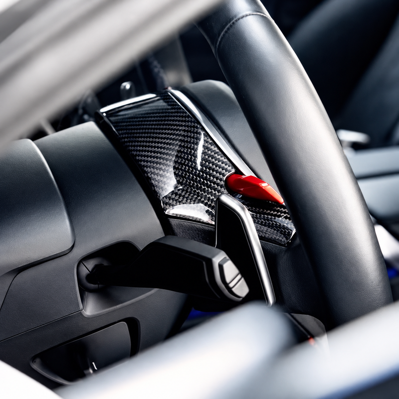 Asign Dry Carbon Fiber Steering Wheel Rear Cover for BMW